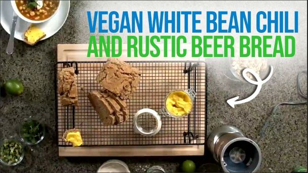 Chef Kim Campbell and Nelson Campbell: <br>White Bean Chili and Rustic Beer Bread