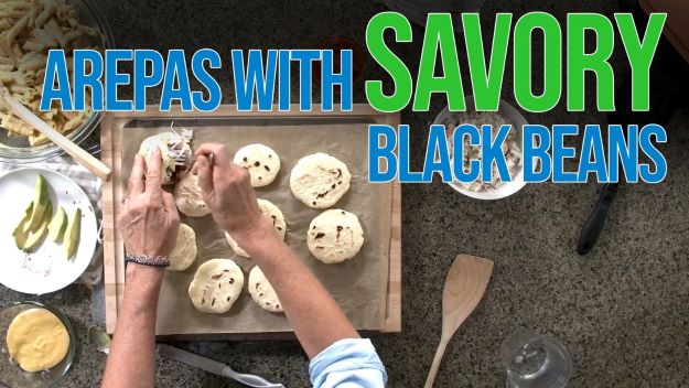 Chef Kim Campbell and Nelson Campbell: <br>Arepas with Savory Black Beans